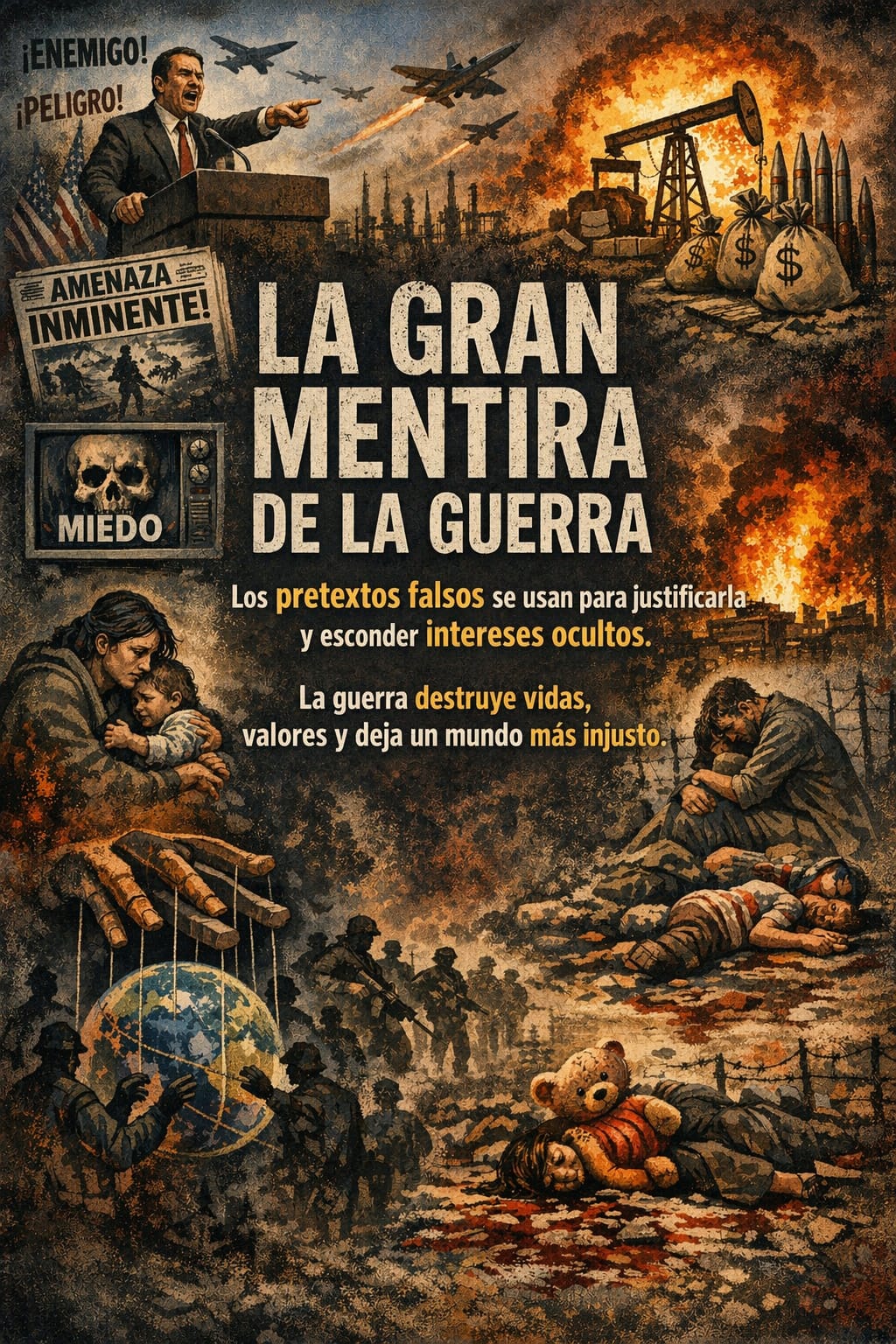 CartelLaGranMentiradeLaGuerra